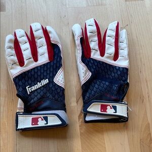 Franklin Red, White & Blue Batting Gloves